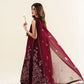 Ready To Wear SS '26 - DEEP BURGUNDY LUXURY EMBROIDERED 3PCS SET | NPA3-26420