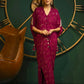 Kaftans - Kf-15222-Fuchsia