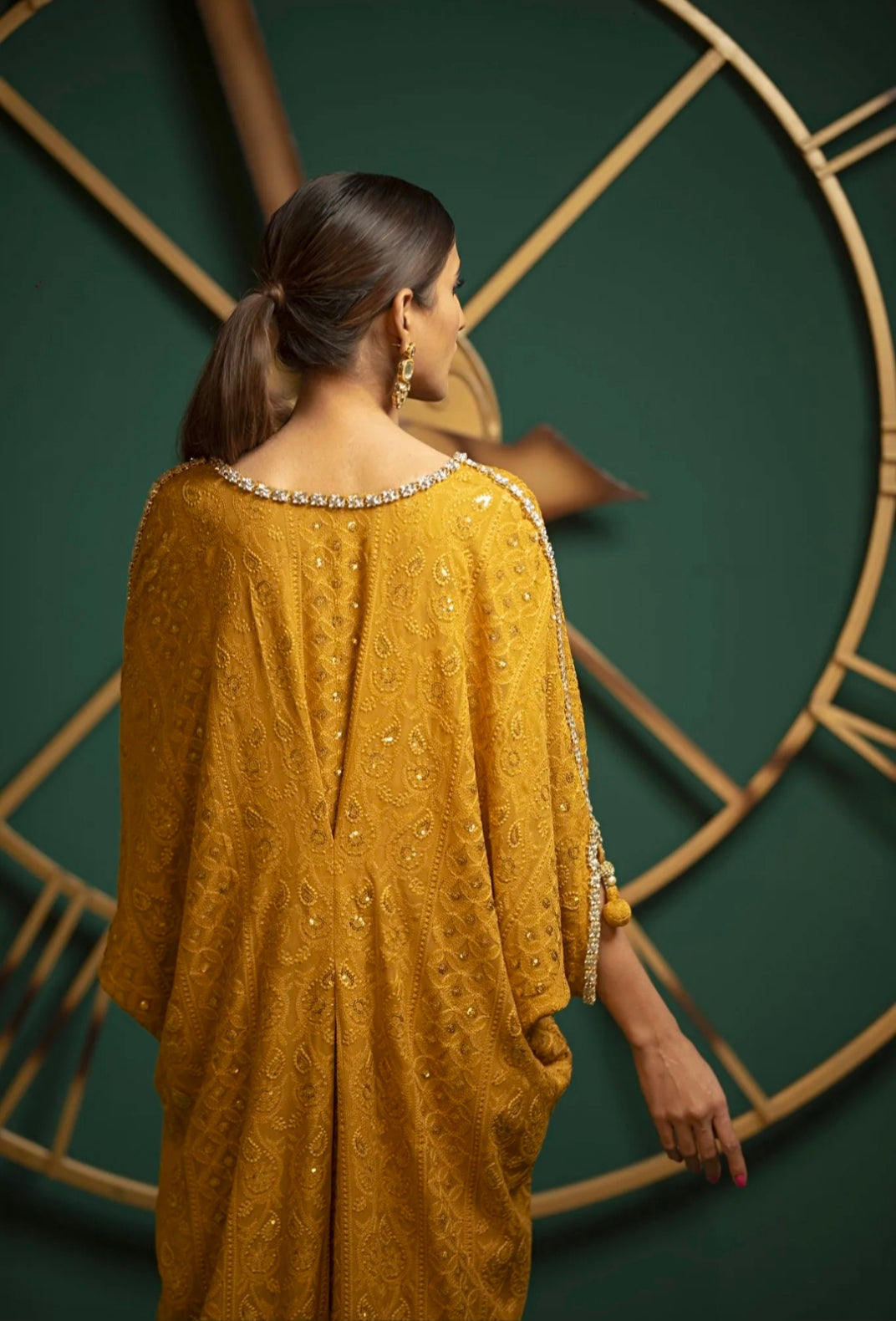 Kaftans - Kf-15220-Mustard