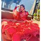 Long Embroidered Angarkha With Statement Dupatta