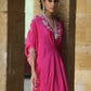 Kaftans -Cherry Pink Raw Silk