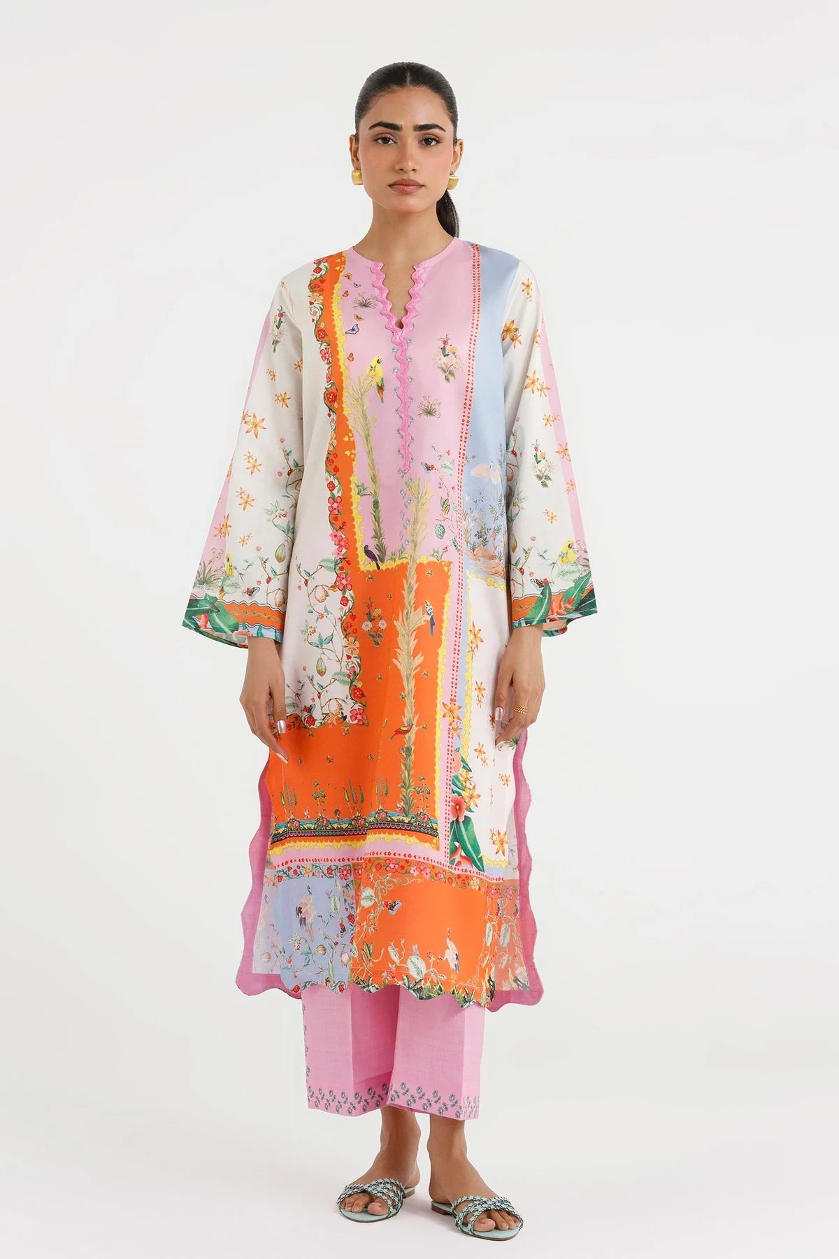 New In '26 - Stitched Printed Lawn Shirt+ Culotte | SS26BSP176P2T