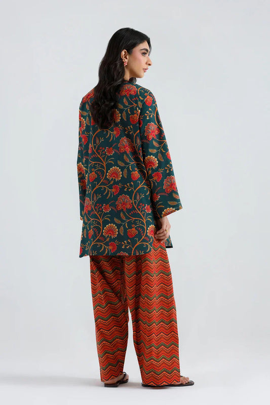 Eid Edit '26 - Stitched Printed Lawn Shirt+ Shalwar | SS26BSP377P2T