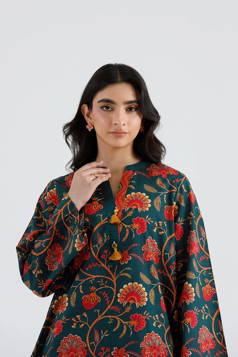 Eid Edit '26 - Stitched Printed Lawn Shirt+ Shalwar | SS26BSP377P2T