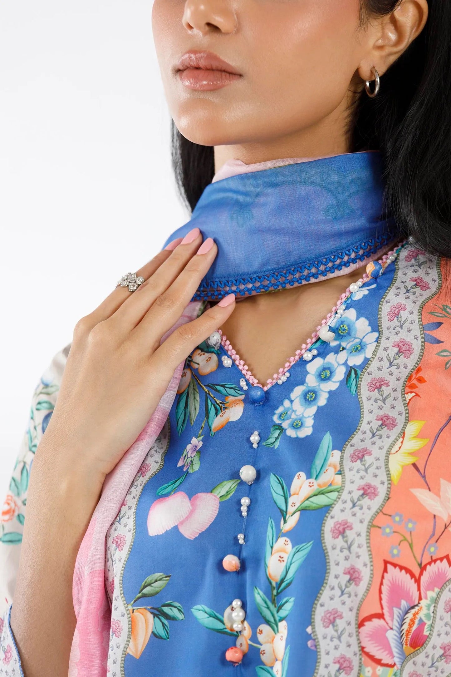 New In '26 - Stitched Printed Muzlin Suit | SS26MUZ113BP3