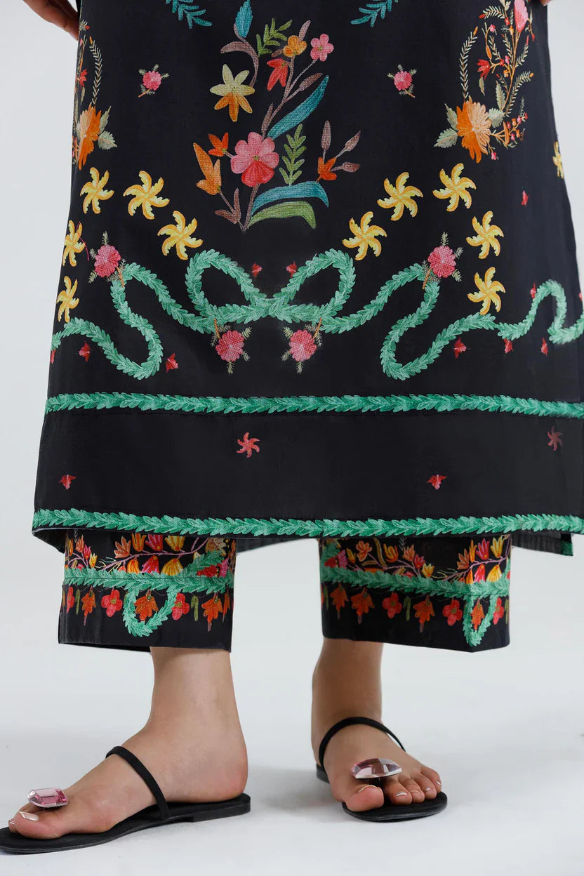 Eid Edit '26 - Stitched Embroidered Muzlin Suit | SS26MUZ118BP3