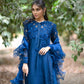 Luxury Pret- Self Embroidered Long Shirt With Statement Dupatta