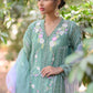 Luxury Pret- Embroidered Silk Karandi Kurta