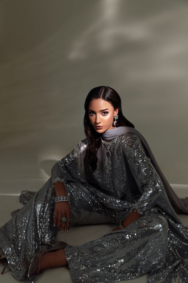 Lueur D'or Demi Couture '25 - CÉLESTE ARGENTÉE (EP-21404)