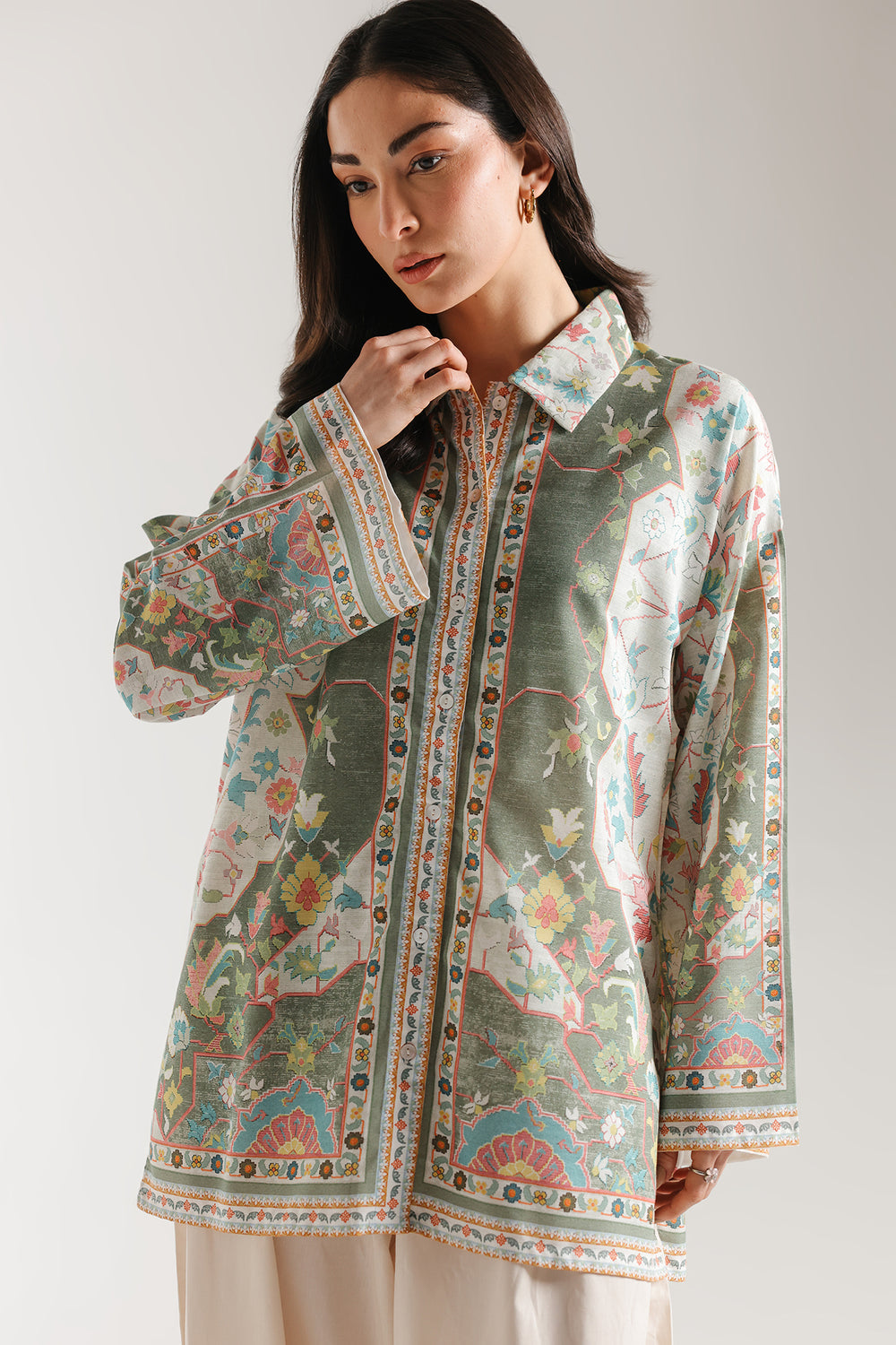 Women Casual SS '26 Drop II - PRINTED KURTI | E8379/102/001