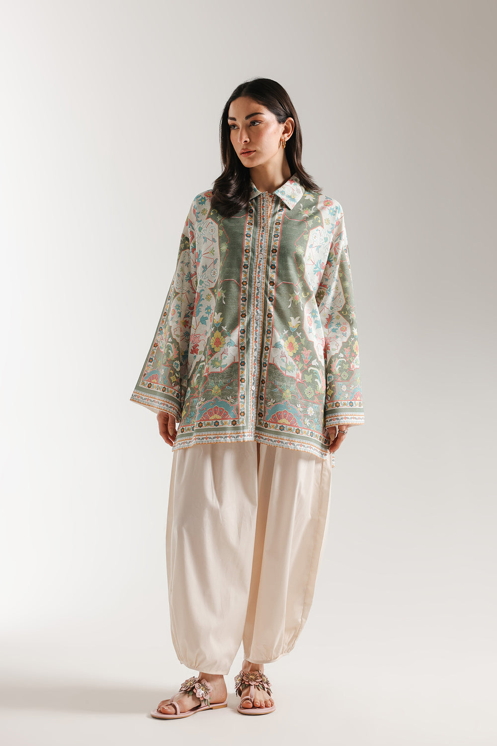 Women Casual SS '26 Drop II - PRINTED KURTI | E8379/102/001