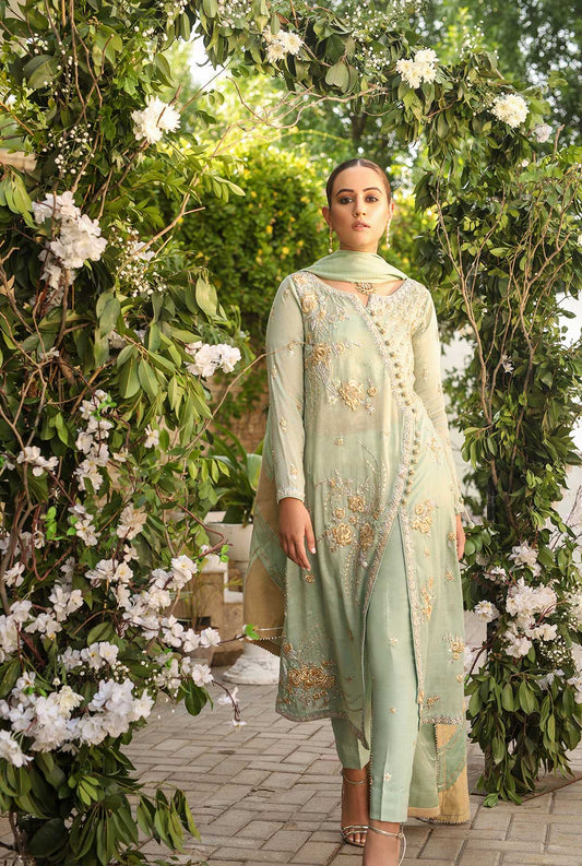 Cotton Silk Meysuri Angarkha With Statement Dupatta