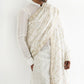 WHITE EMBROIDERED KURTA PAJAMA