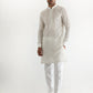 WHITE EMBROIDERED KURTA PAJAMA
