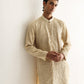 Beige Embroidered Embellish Full Hand Work Kurta Pajama