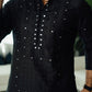 Black Mirror Embossed Kurta Pajama