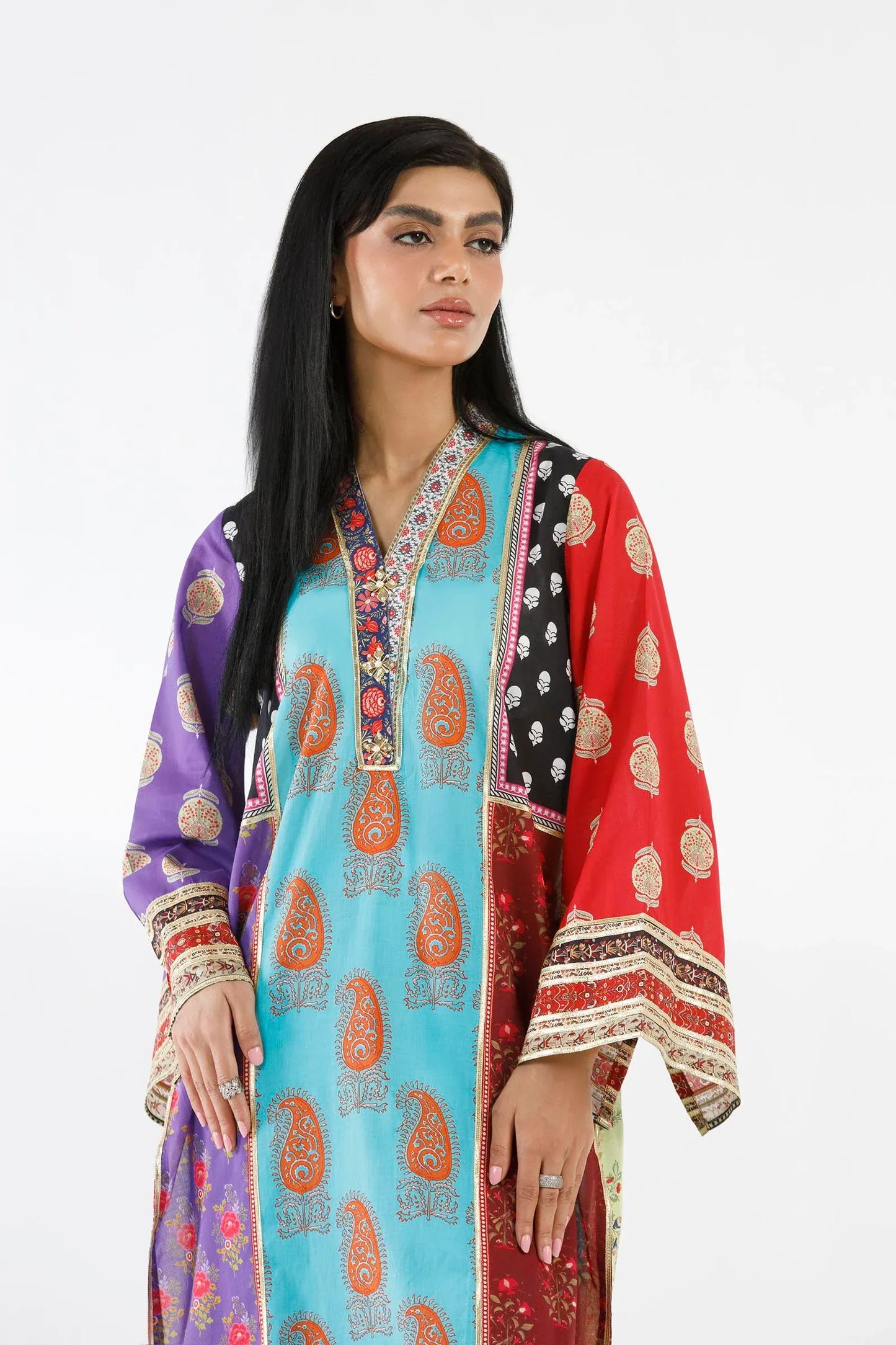 New In '26 - Stitched Embroidered Lawn Shirt+ Culotte | SS26BSP223P2T