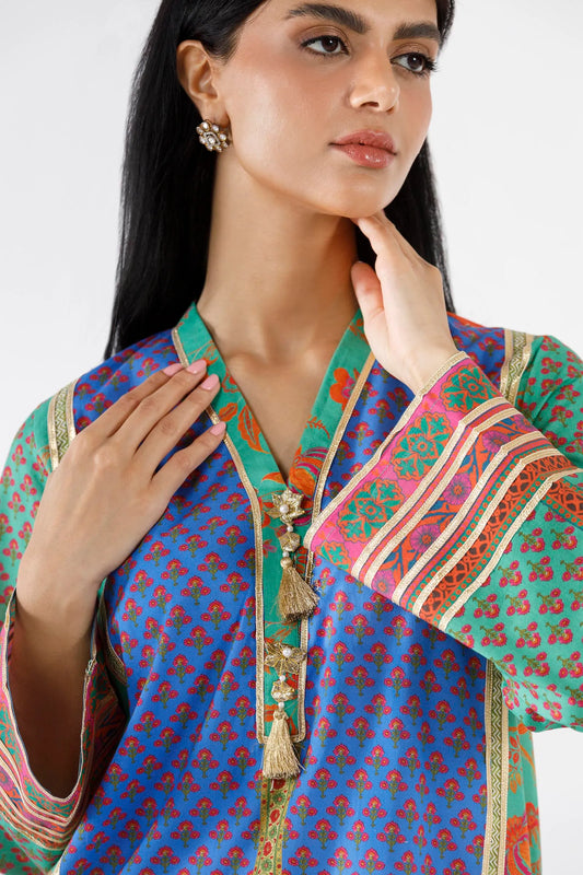 New In '26 - Stitched Printed Lawn Shirt+ Shalwar | SS26BSP224P2T