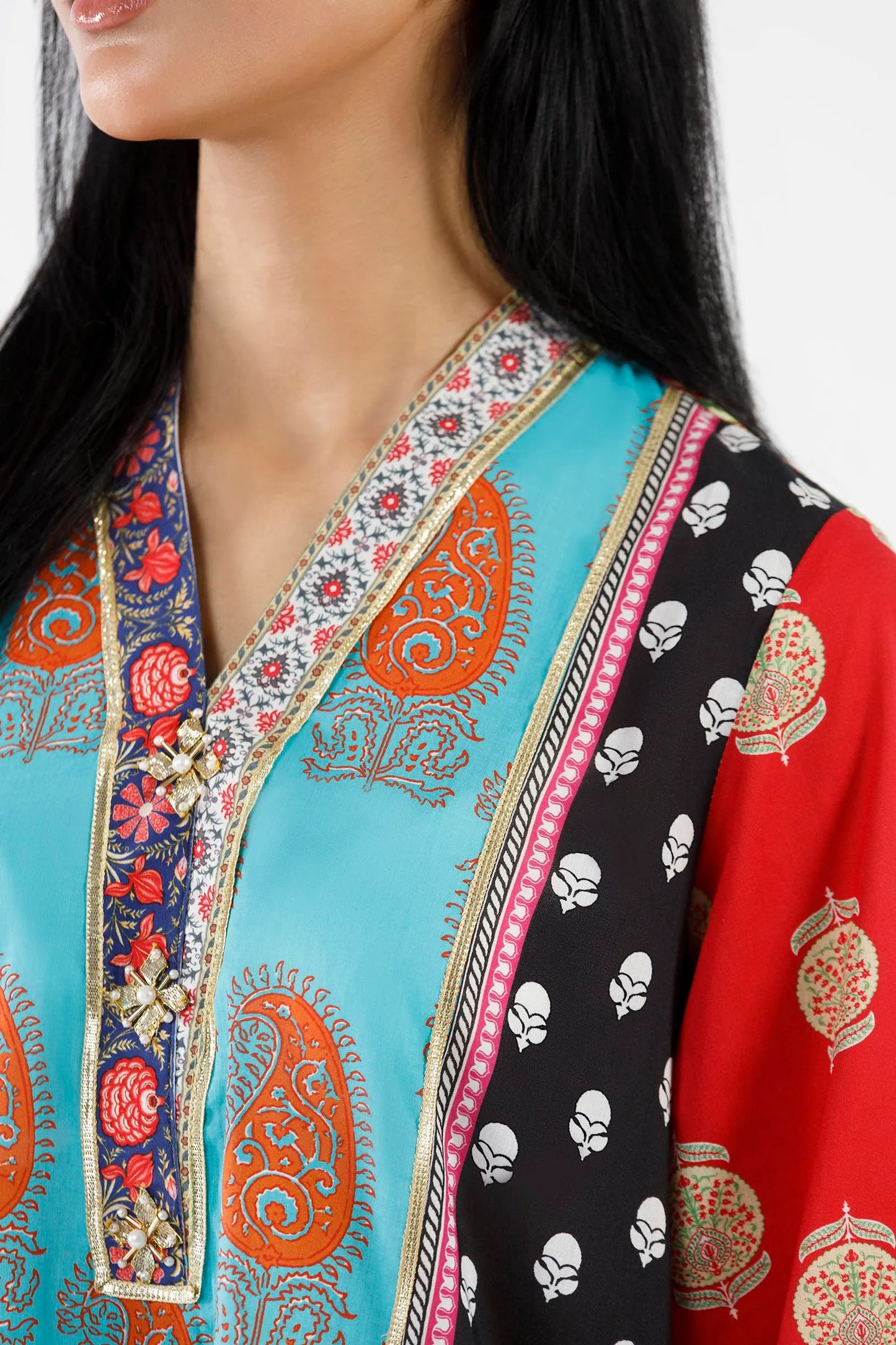 New In '26 - Stitched Embroidered Lawn Shirt+ Culotte | SS26BSP223P2T