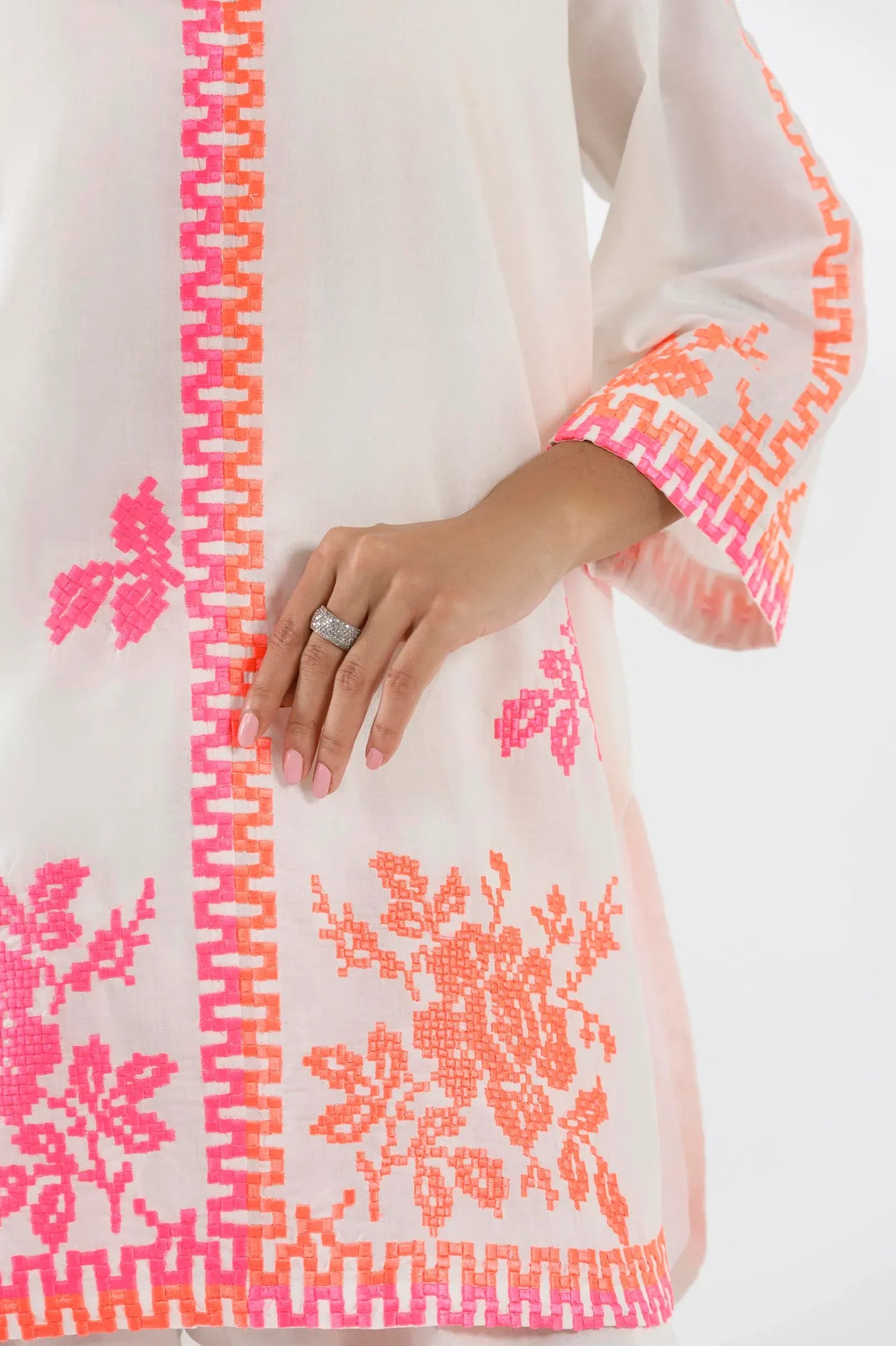 New In '26 - Stitched Embroidered Lawn Shirt + Shalwar | SS26ESE304P2T