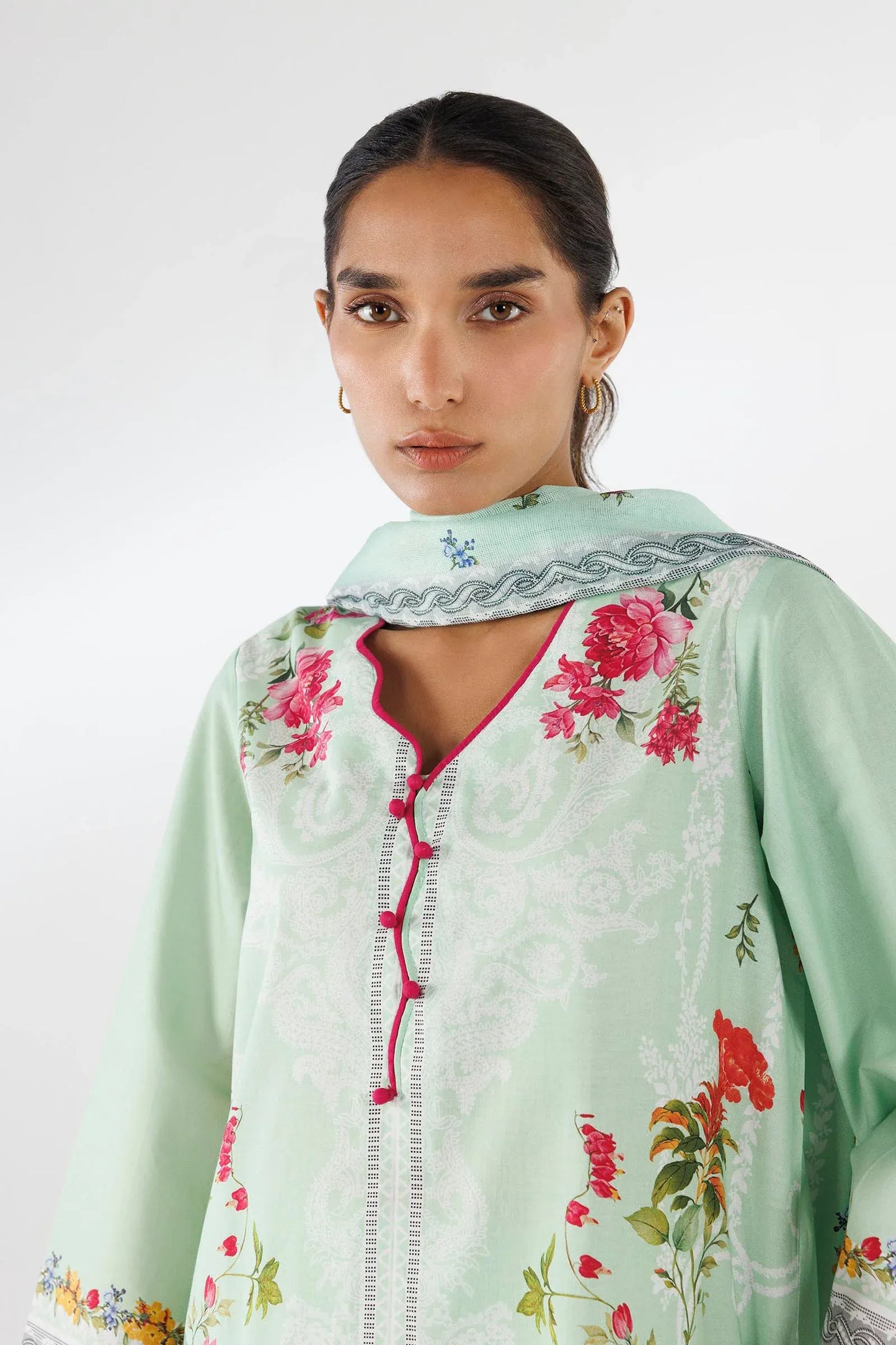 New In '26 - Stitched Printed Lawn Suit | SS26MHY103AP3
