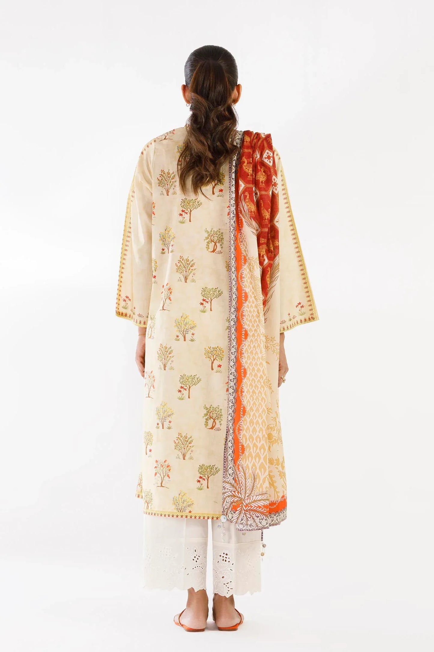 New In '26 - Stitched Printed Lawn Shirt+ Dupatta | SS26BSP135P2D