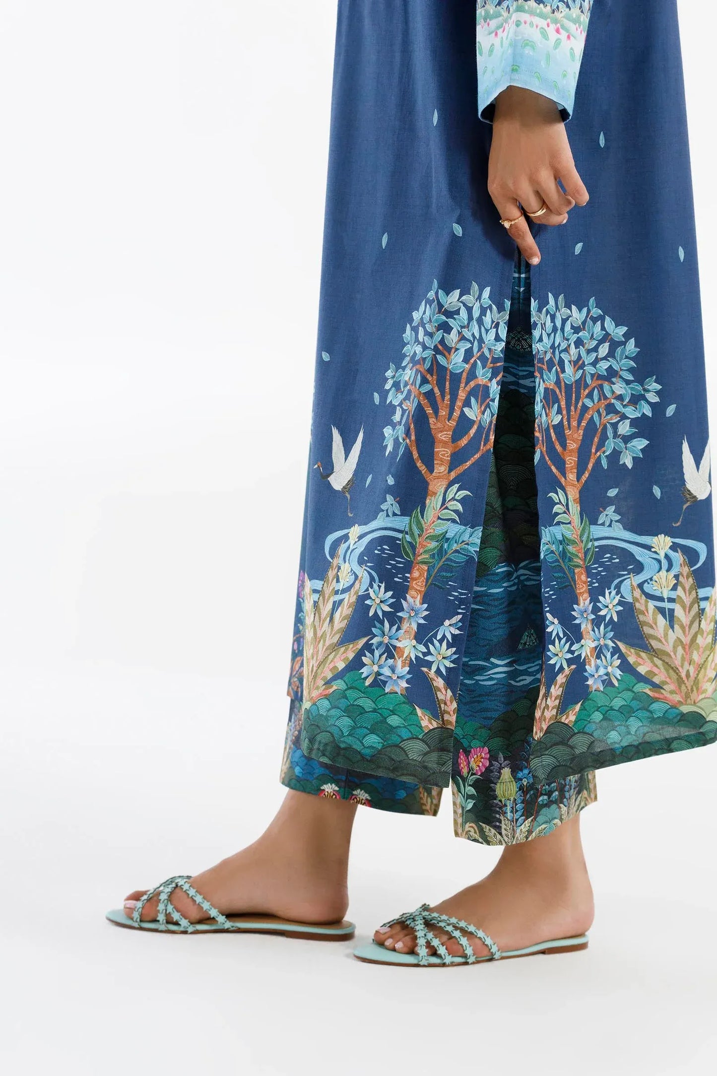 New In '26 - Stitched Printed Lawn Shirt+ Culotte | SS26BSP153P2T