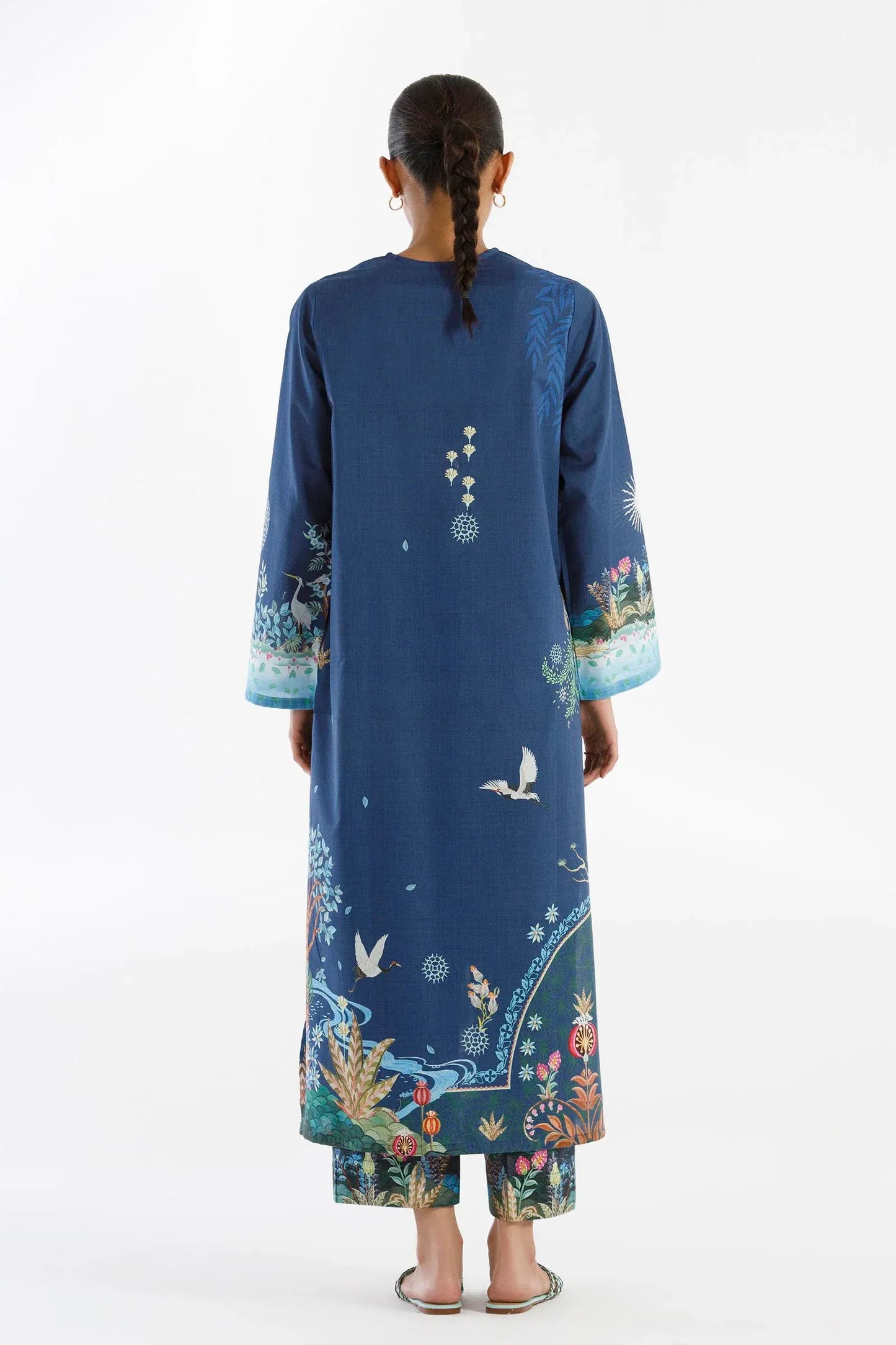 New In '26 - Stitched Printed Lawn Shirt+ Culotte | SS26BSP153P2T