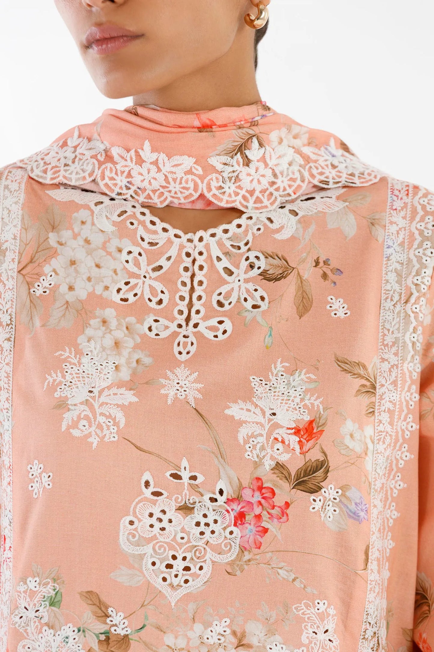 Eid Edit '26 - Stitched Embroidered Lawn Suit | SS26SGE425P3