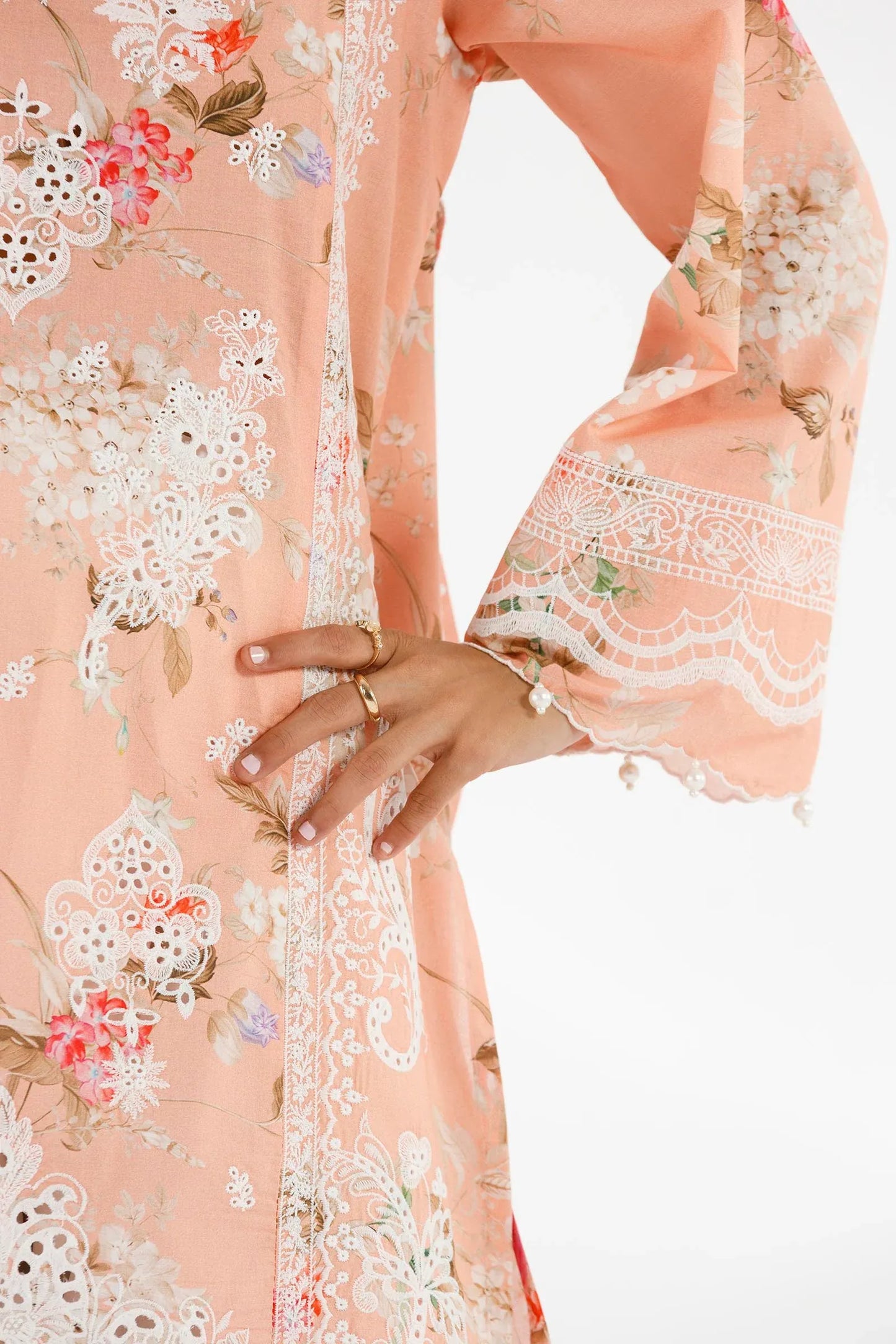 Eid Edit '26 - Stitched Embroidered Lawn Suit | SS26SGE425P3