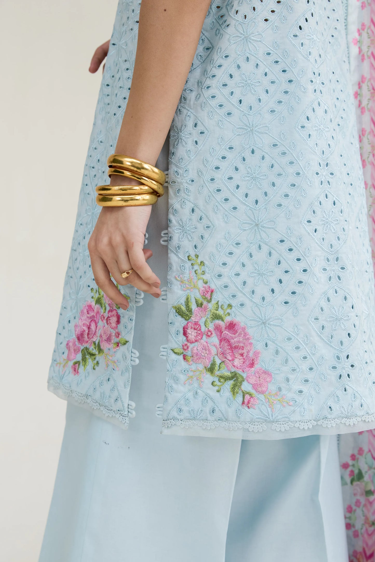 Ramadan Ready to Wear '26 - ICE BLUE LUXURY EMBROIDERED LAWN 3PCS SET (NPA3-26404)