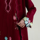 Ramadan Ready to Wear '26 - MAROON (LASER) LUXURY EMBROIDERED LAWN 3PCS SET (NPA3-26409)