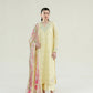 Ramadan Ready to Wear '26 - BUTTER YELLOW LUXURY EMBROIDERED LAWN 3PCS SET (NPA3-26403)