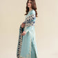 Ready To Wear SS '26 - ICE BLUE LUXURY EMBROIDERED 3PCS SET | NPA3-26423