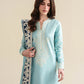 Ready To Wear SS '26 - ICE BLUE LUXURY EMBROIDERED 3PCS SET | NPA3-26423