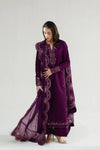 Ramadan Ready to Wear '26 - DEEP PLUM LUXURY EMBROIDERED LAWN 3PCS SET (NPA3-26410)