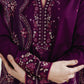 Ramadan Ready to Wear '26 - DEEP PLUM LUXURY EMBROIDERED LAWN 3PCS SET (NPA3-26410)