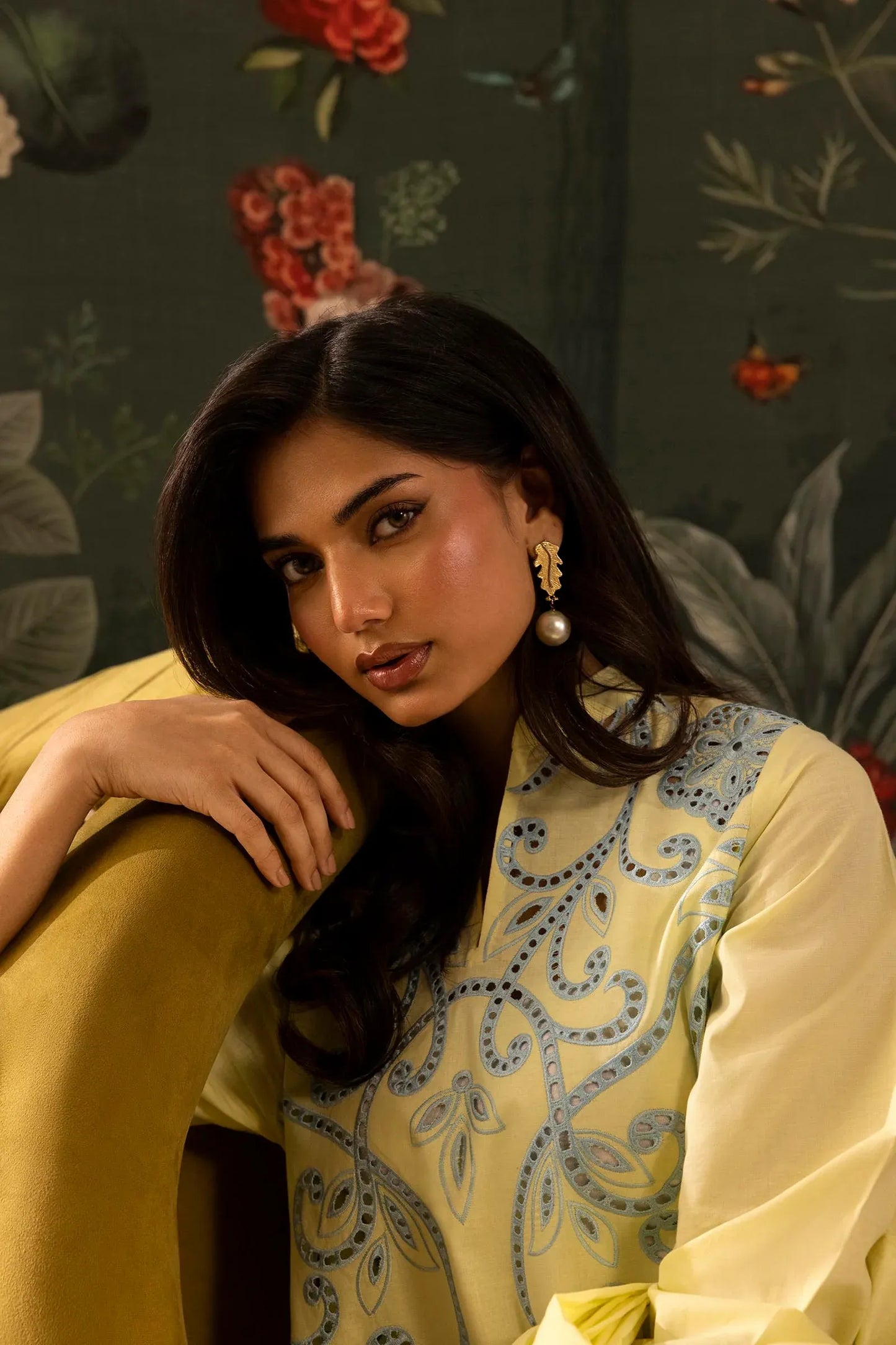 Eid Edit '26 - Stitched Embroidered Lawn Shirt+ Shalwar | SS26SGE436P2T