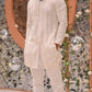 WHITE & GOLD SEQUENCE KURTA PAJAMA